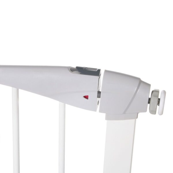 Poarta de siguranta Safety Gate pentru scari, ajustabila 111-120 cm, din otel, alba - Image 4