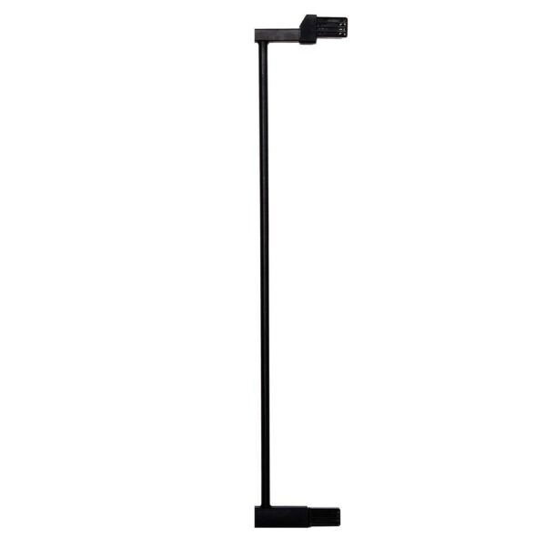 Biztonsági kapu lépcsőhöz, hosszabbító 110-117 cm, acélból, fekete - Image 6