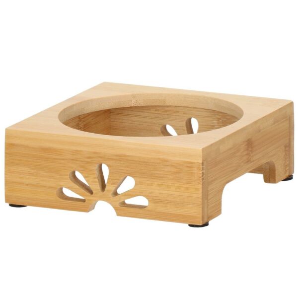 Kerámia tál, tál, kutyának vagy macskának, bambusz alátéttel, 15cm - Image 6