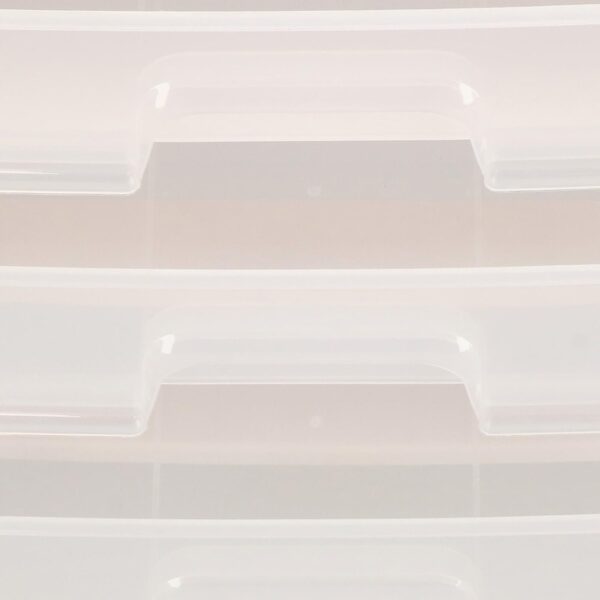 (DL) Organizator cutie depozitare pentru produse cosmetice, bijuterii cu 3 sertare si 5 compartimente - Image 5