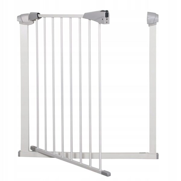 Poarta de siguranta Safety Gate pentru scari, ajustabila 111-120 cm, din otel, alba - Image 6
