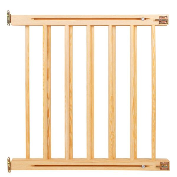 Poarta de siguranta Safety Gate pentru scari, ajustabila 72-122 cm, din lemn, maro - Image 12