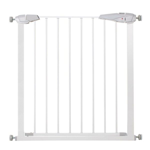 Poarta de siguranta Safety Gate pentru scari, ajustabila 90-99 cm, din otel, alba - Image 7