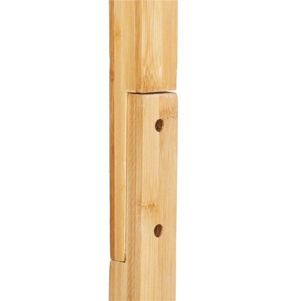 Bambusz fogas gránit talppal, 8 akasztó, 182cm, natúr - Image 7