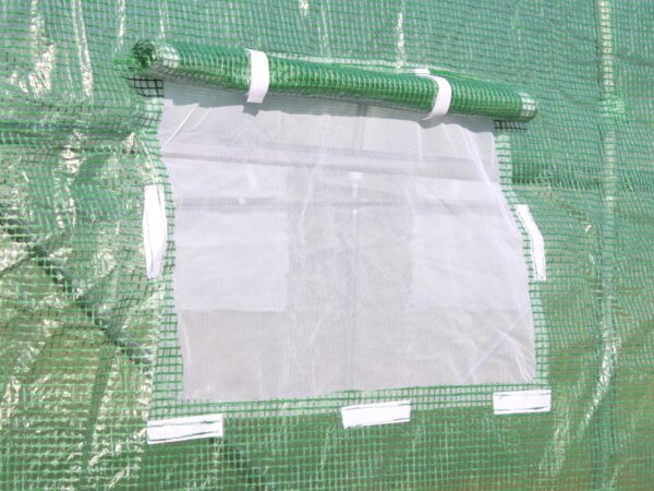 Sera de gradina, tip tunel cu cadru metalic, 400x800cm, verde, 32mp - Image 6