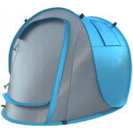 Sersimo strand és piknik sátor, UV védelem, 210x130x90 cm, szürke kék