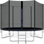 Trambulina Black, cu scara si plasa de protectie exterioara, 305 cm, 150kg