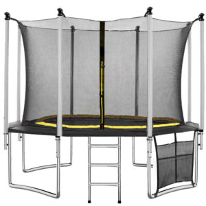 Trambulina Black, cu scara si plasa de protectie interioara, 366 cm, 200kg