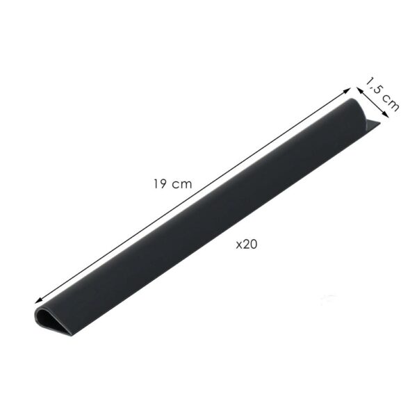 20 db-os kerítésbe fűzhető belátásgátló szalag, antracitszürke - Image 5