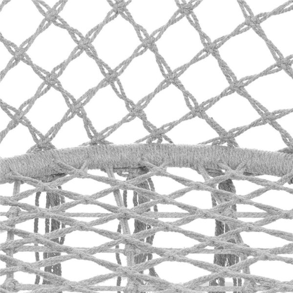 Scaun rotund Sersimo tip leagan suspendat cu perna Confort Plus casa sau gradina, gri - Image 10
