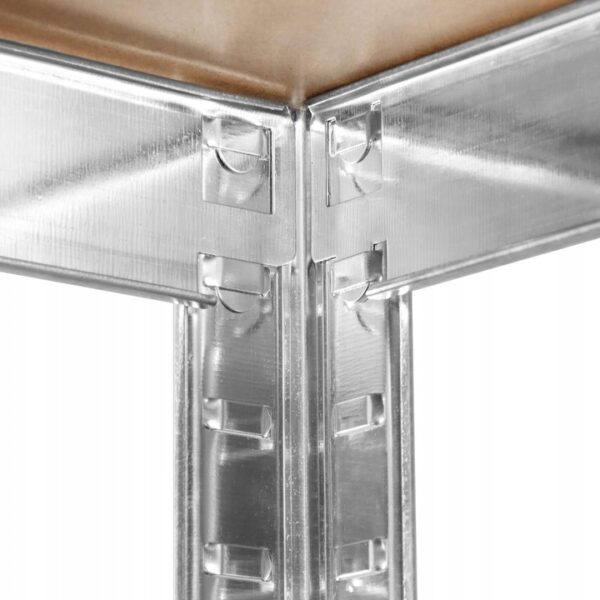 Raft cadru metalic modular pentru depozitare, 5 polite, 180x90x40cm, sarcina 875kg - Image 12