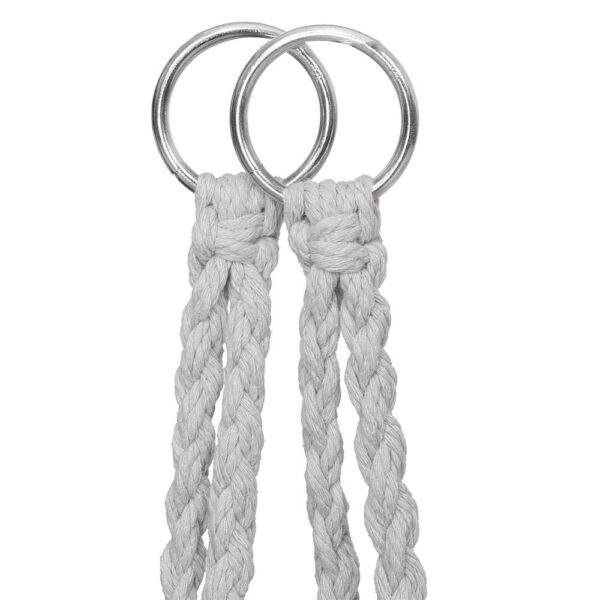 Scaun rotund Sersimo tip leagan suspendat cu perna Confort Plus casa sau gradina, gri - Image 12
