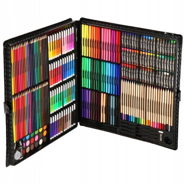Set de pictura si desen pentru copii, 258 de piese, trusa plastic - Image 13
