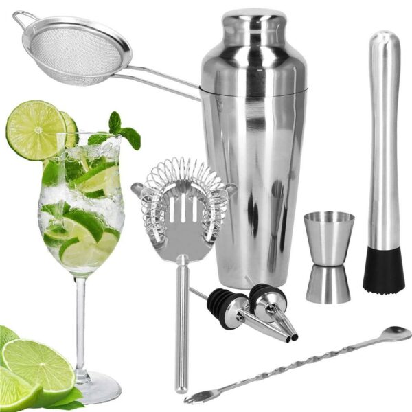 Cocktail Shaker készlet pultosoknak 550 ml, KI23, 8 darab - Image 17