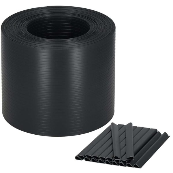 Kerítésbe fűzhető belátásgátló szalag, Premium PVC, 26 x 0,19 m, antracitszürke - Image 8