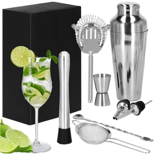 Cocktail Shaker készlet pultosoknak 550 ml, KI23, 8 darab - Image 2