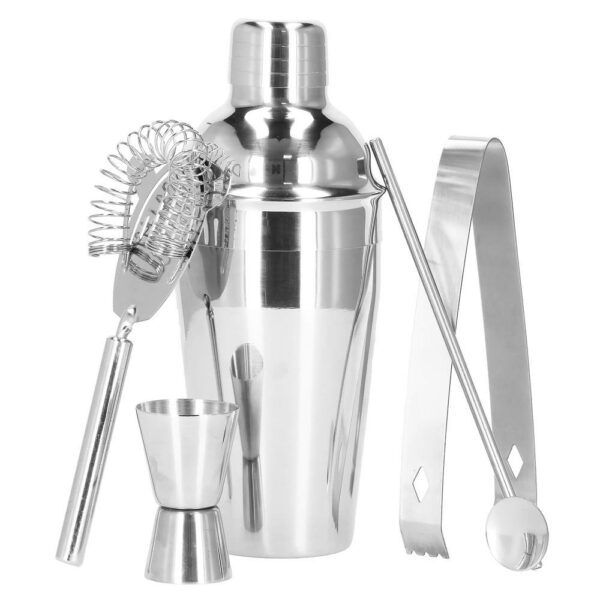 Cocktail Shaker készlet pultosoknak 550 ml, KI22, bambusz tartó, 9 darab - Image 21