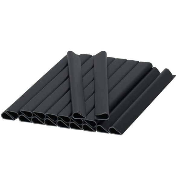 Kerítésbe fűzhető belátásgátló szalag, Premium PVC, 26 x 0,19 m, antracitszürke - Image 9