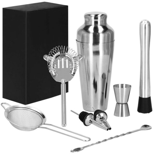 Cocktail Shaker készlet pultosoknak 550 ml, KI23, 8 darab - Image 3