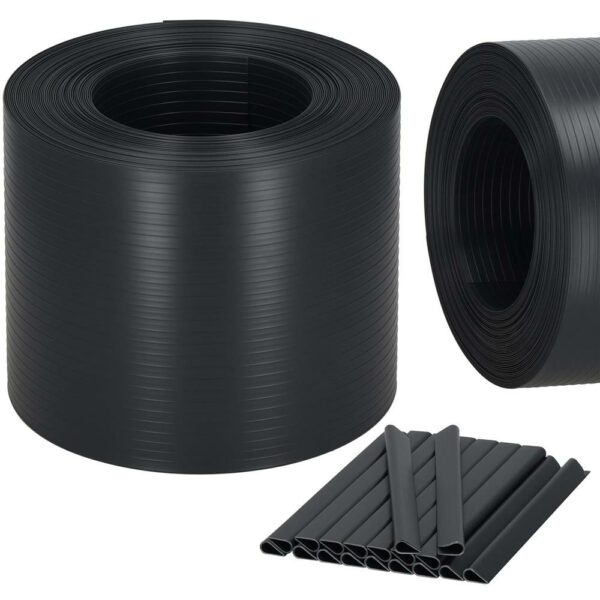 Kerítésbe fűzhető belátásgátló szalag, Premium PVC, 26 x 0,19 m, antracitszürke - Image 10