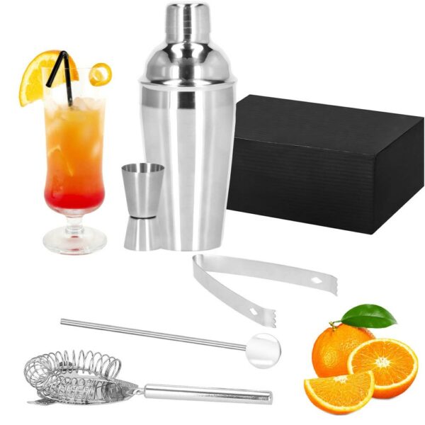 Cocktail Shaker Kit pultosoknak 550ml, KI20, 5 db - Image 4