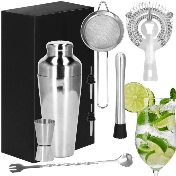 Cocktail Shaker készlet pultosoknak 550 ml, KI23, 8 darab - Image 4