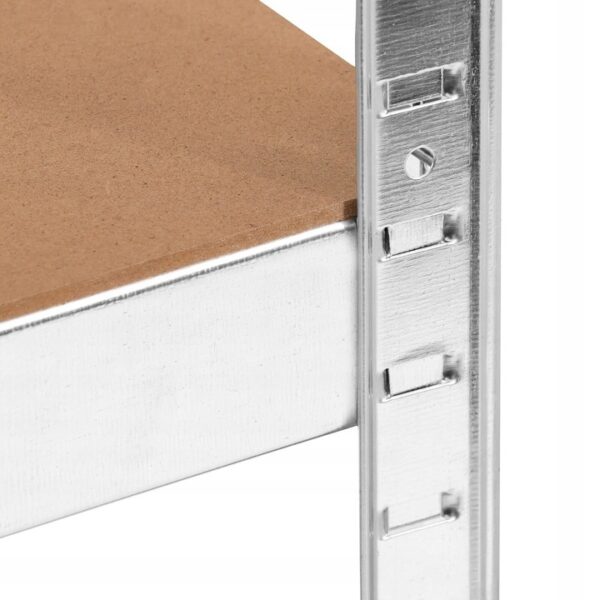 Raft cadru metalic modular pentru depozitare, 5 polite, 180x90x40cm, sarcina 875kg - Image 6
