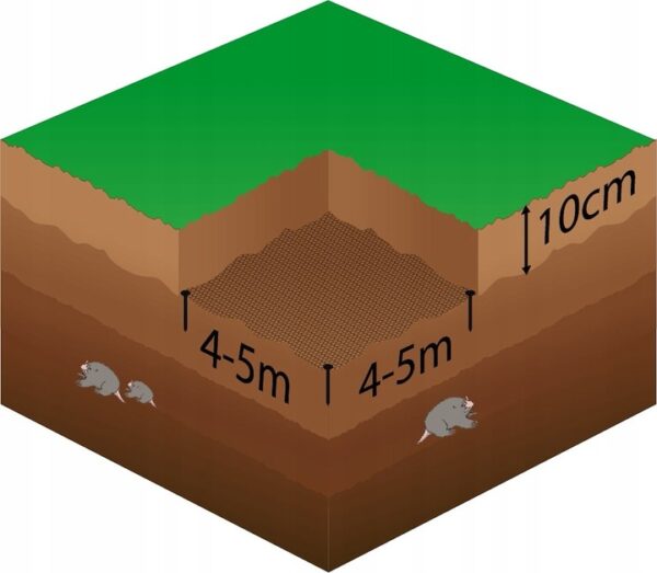 Kártevők elleni kerti háló, 30g/m2, 1x100 méter, fekete - Image 6