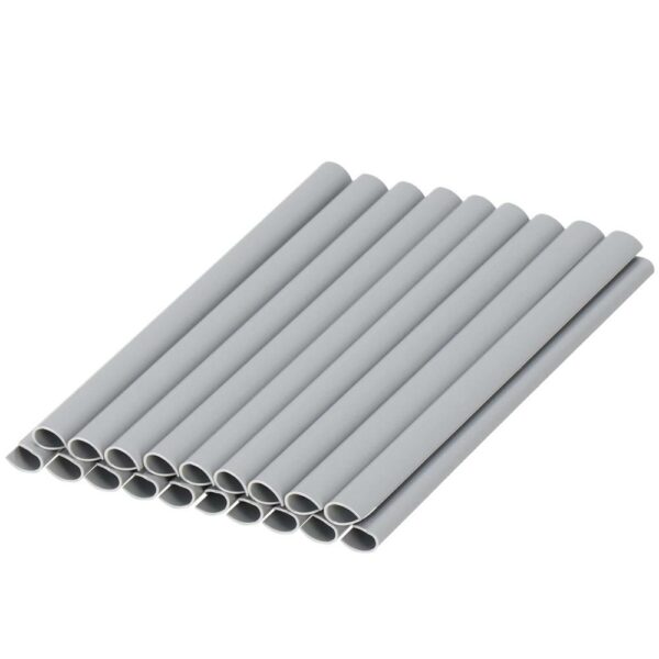 Kerítésbe fűzhető belátásgátló szalag, PVC, 35 x 0,19 m, szürke - Image 8