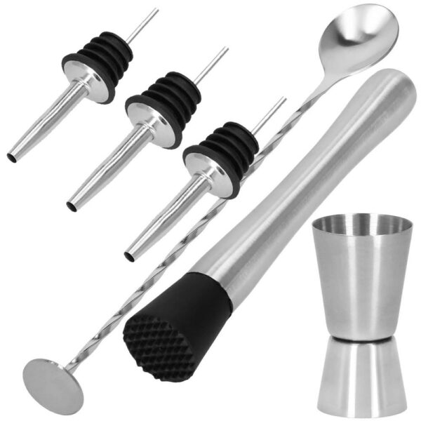 Set Cocktail Shaker Kit pentru barmani 700ml, KI19, 14 piese - Image 10