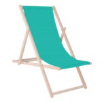 Összecsukható heverő bükkfából, önszerelhető, 120kg, türkiz