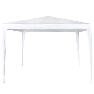 Cort pavilion de gradina, 300x300 cm, impermeabil cu rezistenta UV, alb