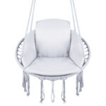 Kerek függőfotel othonra vagy a kertbe, szürke