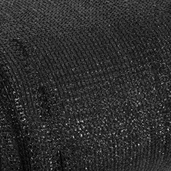 Plasa umbrire si intimitate pentru gard, 1.5m latime, 25m lungime, 140g densitate, negru - Image 2