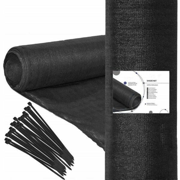 Kerítésbe fűzhető belátásgátló szalag, 1,2 m széles, 50 m hosszú, 140 g sűrűség, szürke - Image 2