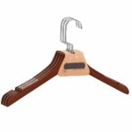 (DL) Set umerase din lemn cu elemente antiderapante, 38cm latime, Maro, 3 bucati