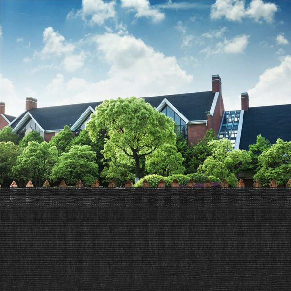 Plasa umbrire si intimitate pentru gard, 1.5m latime, 25m lungime, 185g densitate, gri - Image 10