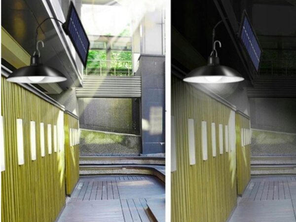 Lampa solara tip pendul, panou solar independent cu cablu de 3 metri, cu telecomanda - Image 10