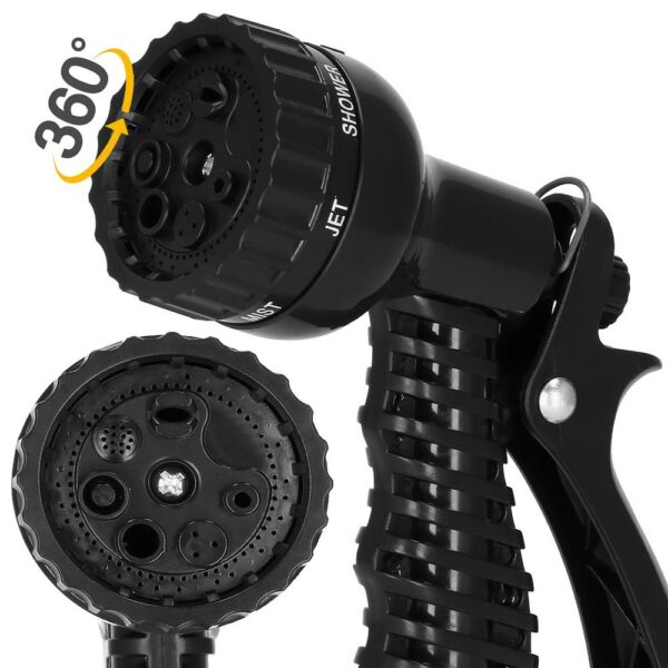 Furtun extensibil pentru udat gradina, cu pistol stropire, 20-60 metri, negru - Image 12
