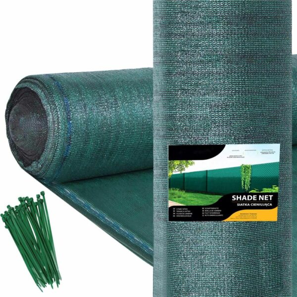 Plasa umbrire si intimitate pentru gard, 1.2m latime, 25m lungime, 140g densitate, verde - Image 12
