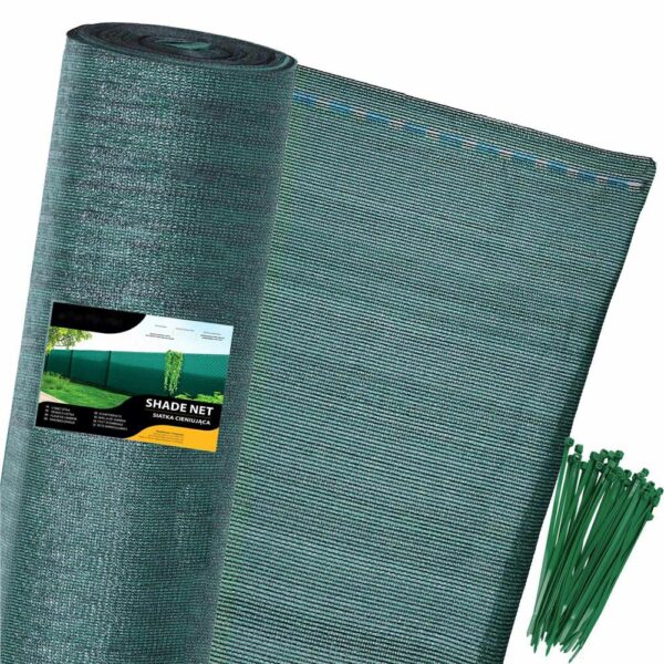 Plasa umbrire si intimitate pentru gard, 1.2m latime, 25m lungime, 140g densitate, verde - Image 13