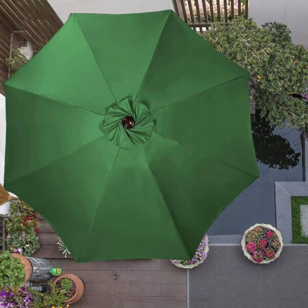 Umbrela terasa gradina, cu manivela, diametru 400cm, Verde - Image 15