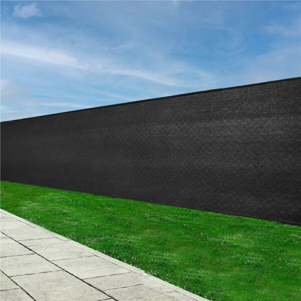 Plasa umbrire si intimitate pentru gard, 1.5m latime, 25m lungime, 185g densitate, gri - Image 3
