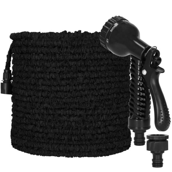 Furtun extensibil pentru udat gradina, cu pistol stropire, 20-60 metri, negru - Image 20