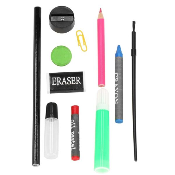 Set de pictura si desen pentru copii, 168 de piese, trusa plastic - Image 21