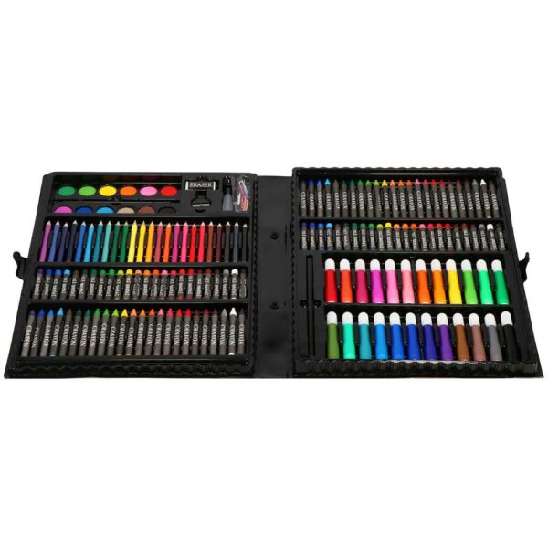 Set de pictura si desen pentru copii, 168 de piese, trusa plastic - Image 26
