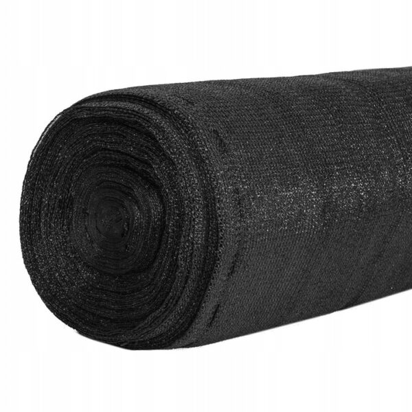 Plasa umbrire si intimitate pentru gard, 1.5m latime, 25m lungime, 140g densitate, negru - Image 4