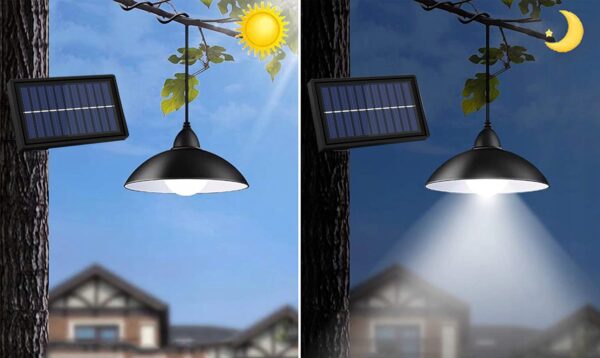 Lampa solara tip pendul, panou solar independent cu cablu de 3 metri, cu telecomanda - Image 3