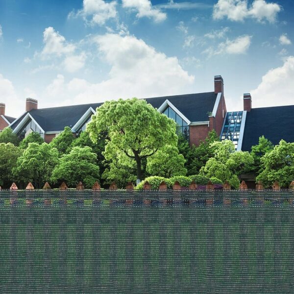 Plasa umbrire si intimitate pentru gard, 1.5m latime, 25m lungime, 65g densitate, verde - Image 4