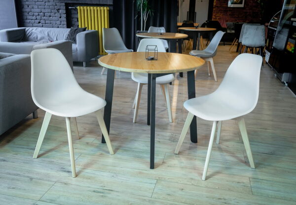 (DL) Scaun dining Ada pentru bucatarie, 40x46x82cm, gri - Image 5